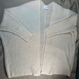 korye Cream Women's Open Cardigan